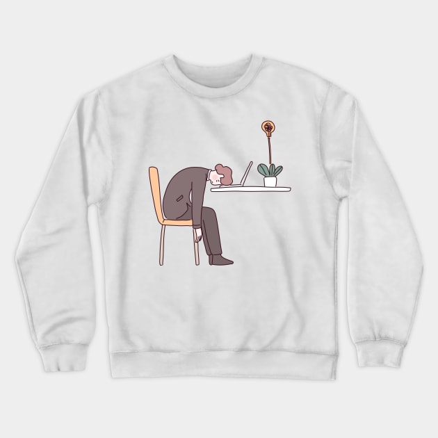 Bored Guy || Boring life Crewneck Sweatshirt by Moipa